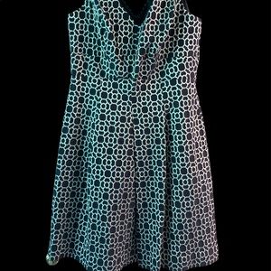 Lauren Black and Gold Cocktail/Party Dress